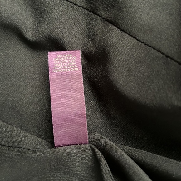 New VTG Rachel Roy Wool Leather Signature Stretch Sheath Black Mini Dress 6 M - Picture 12 of 17